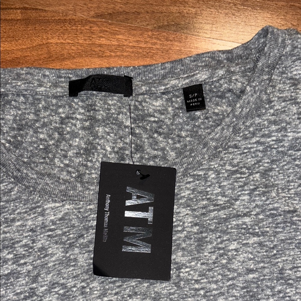 NWT ATM Anthony Thomas Melillo Charcoal Top | Size Small - Picture 2 of 4